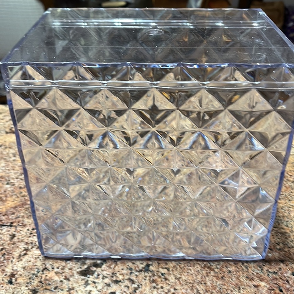Lucite Like Storage Container - Picture 3 of 4